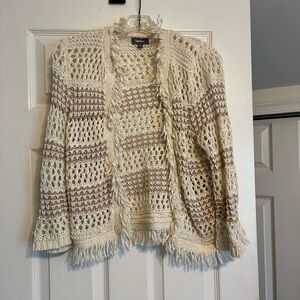Open sweater jacket
